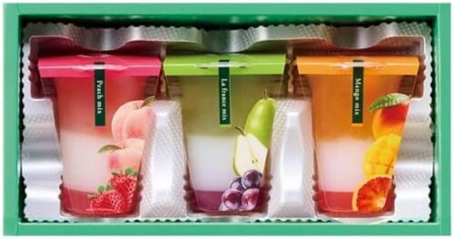 見た目も涼やかで軽やかな「フルーツゼリー」