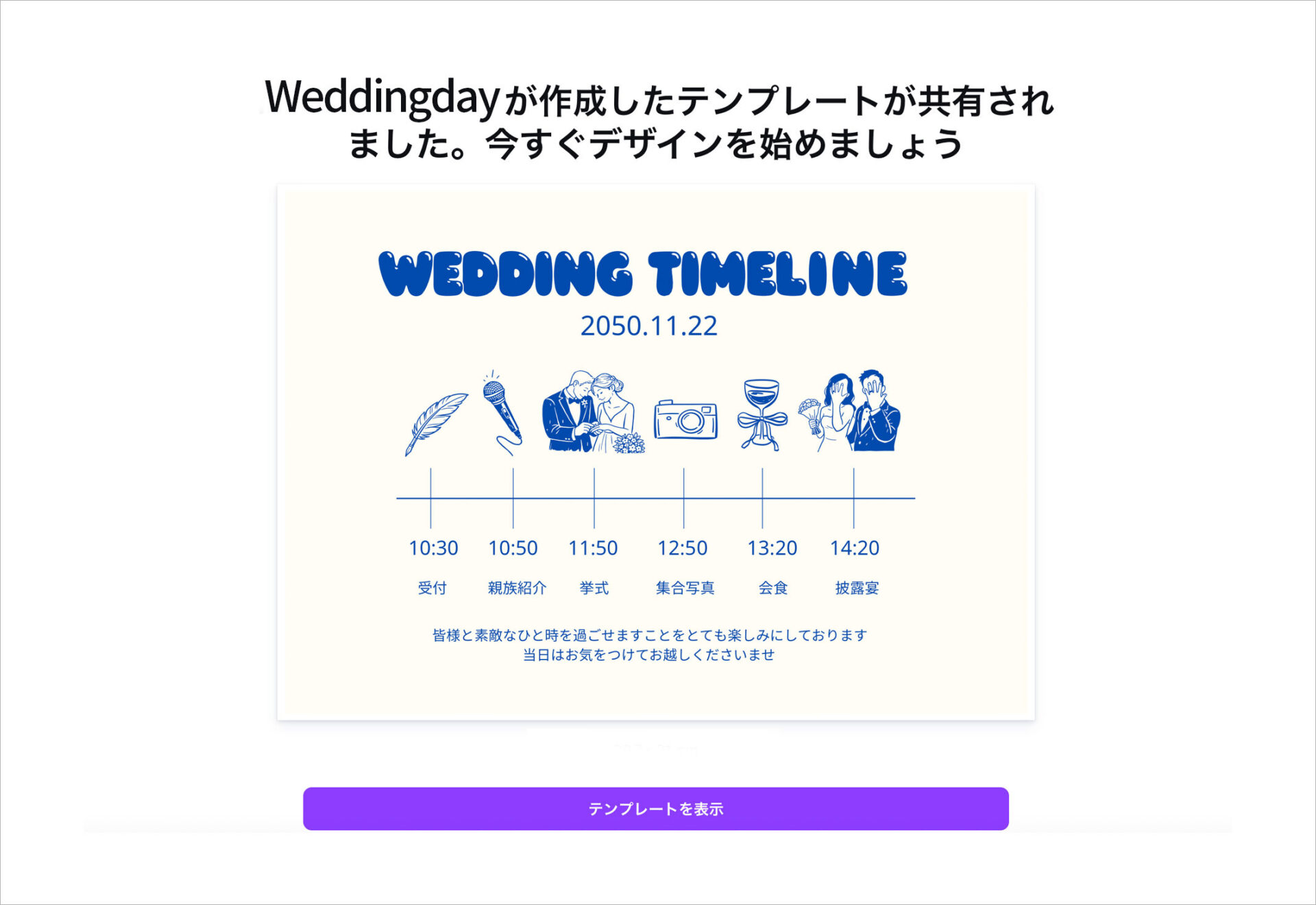 タイムラインの作り方