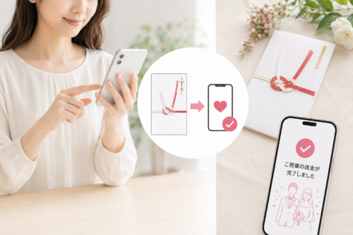 オンラインのご祝儀払いならゲストのご祝儀に関する手間も省ける
