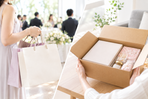 引き出物宅配の基本と従来の「持ち帰り」との違い