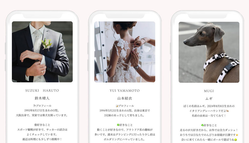 プロフィール機能